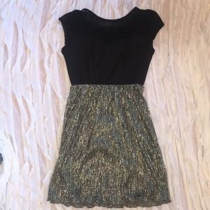 Francesca’s shimmery cocktail dress